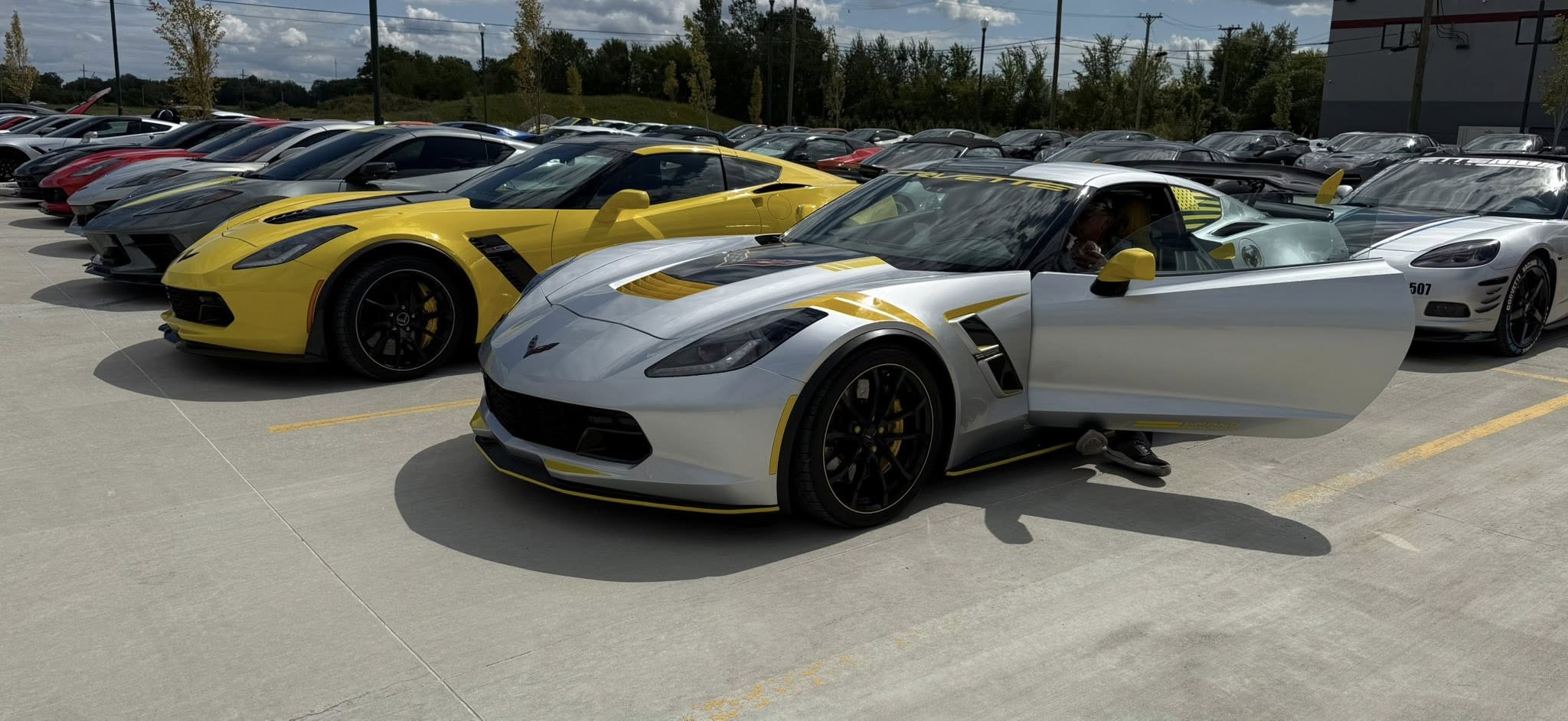 CCCoM Corvette Club members at an event