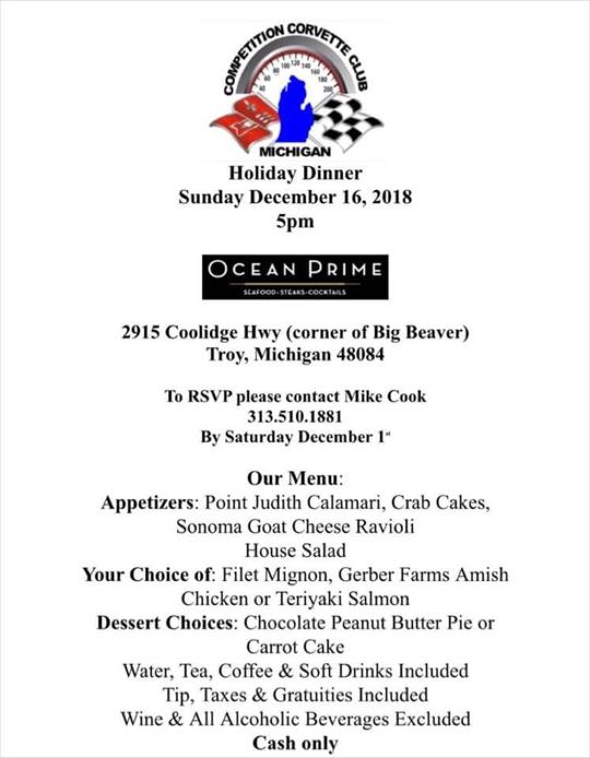CCCoM @ Ocean Prime “Holiday Dinner”