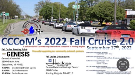 CCCoM's First Annual Fall Cruise from Genesis Chevrolet.