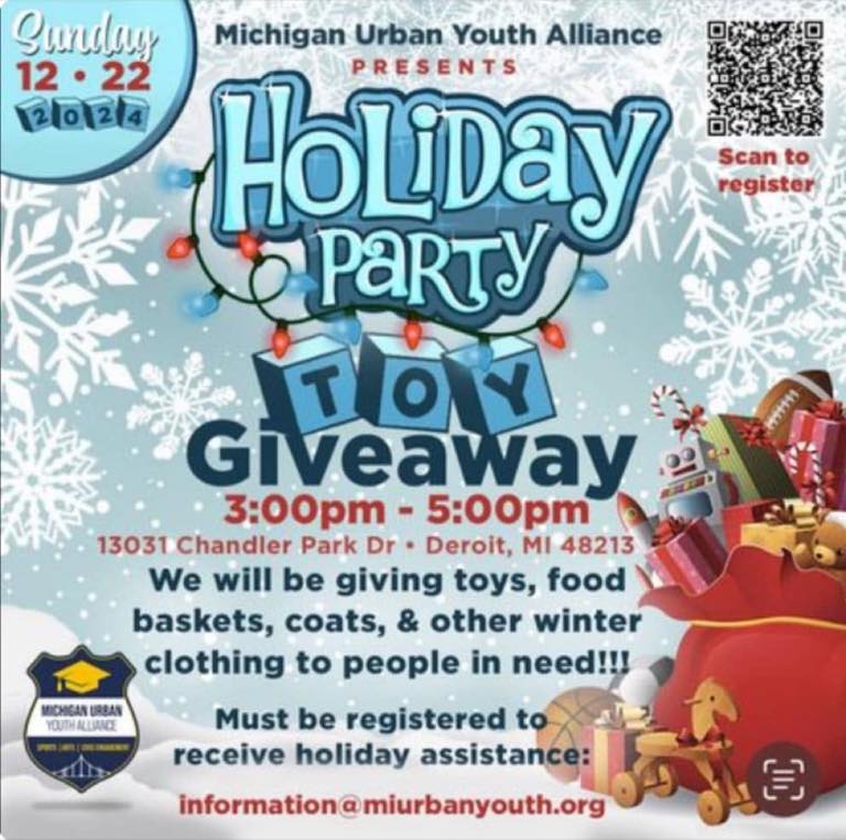 Michigan Urban Youth Alliance "Holiday Party & Toy Giveaway"