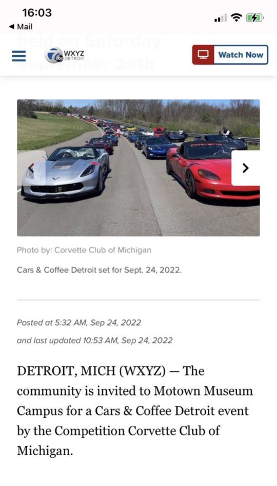 CCCoM presents “Cars & Coffee and The Motown Sound”