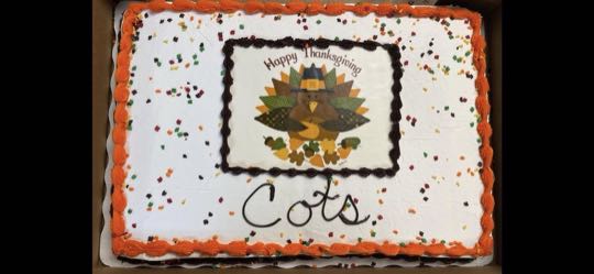 CCCoM supporting COTS for Thanksgiving