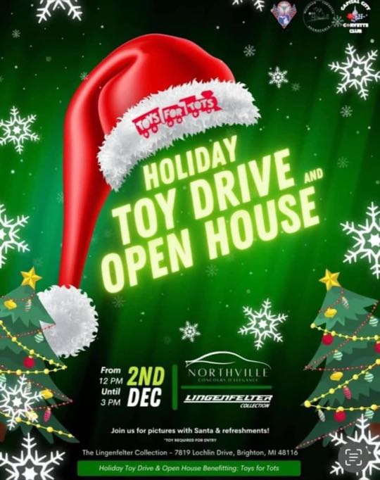 CCCoM supporting “Toys for Tots”, at the Lingenfelter Collection